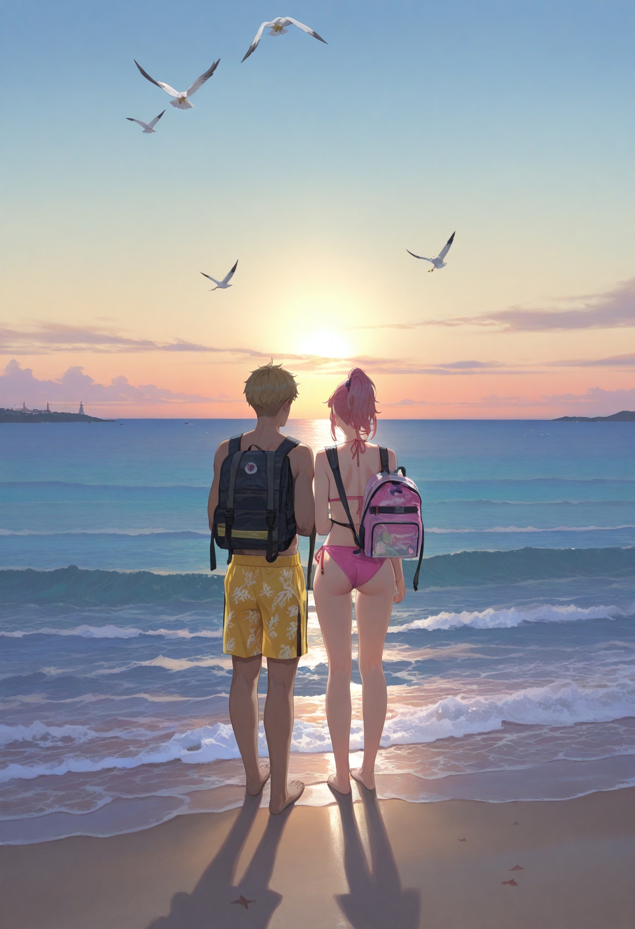 dr3amw3aver,  bird,  beach on Tensor.Art