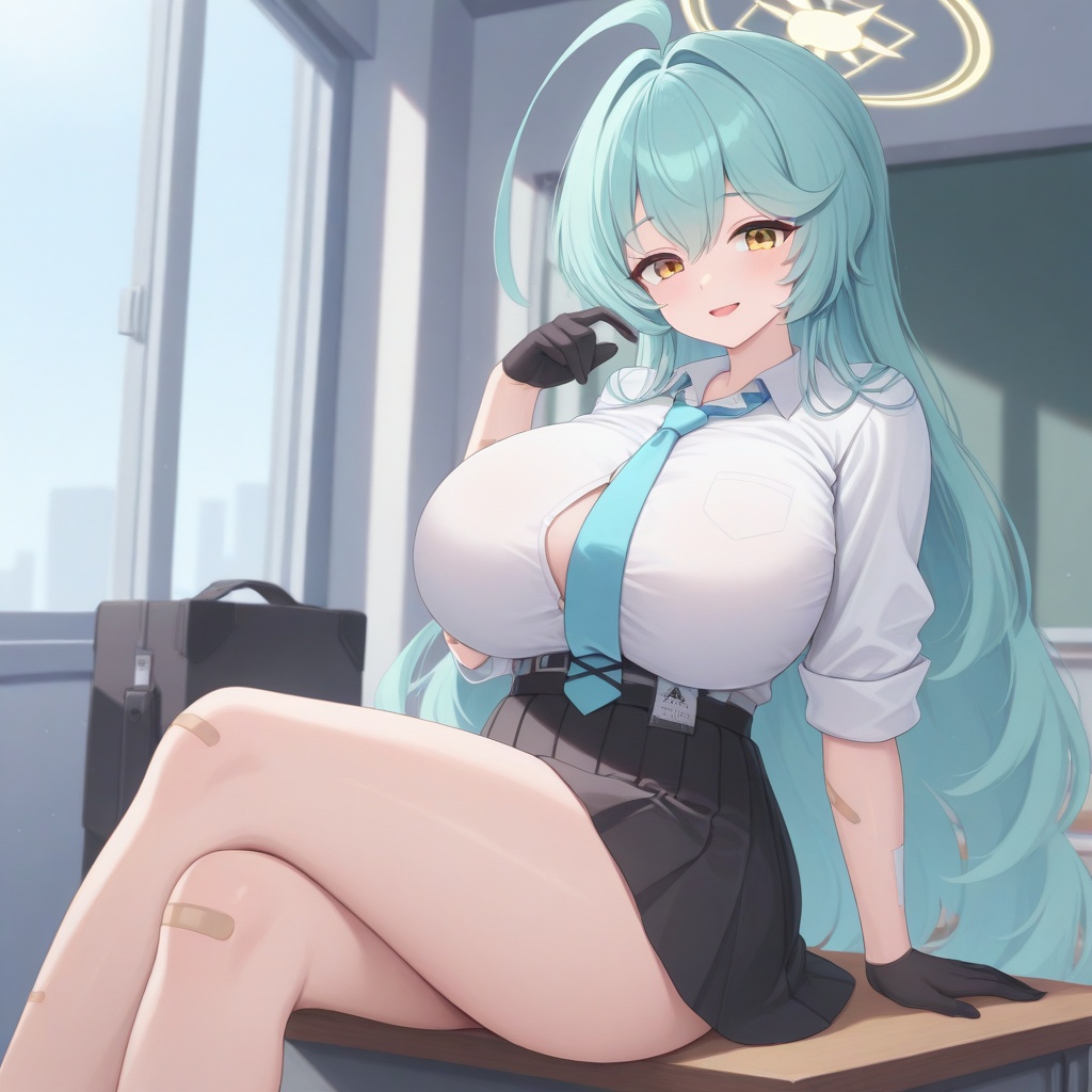 1girl,  solo,  huge breasts on Tensor.Art