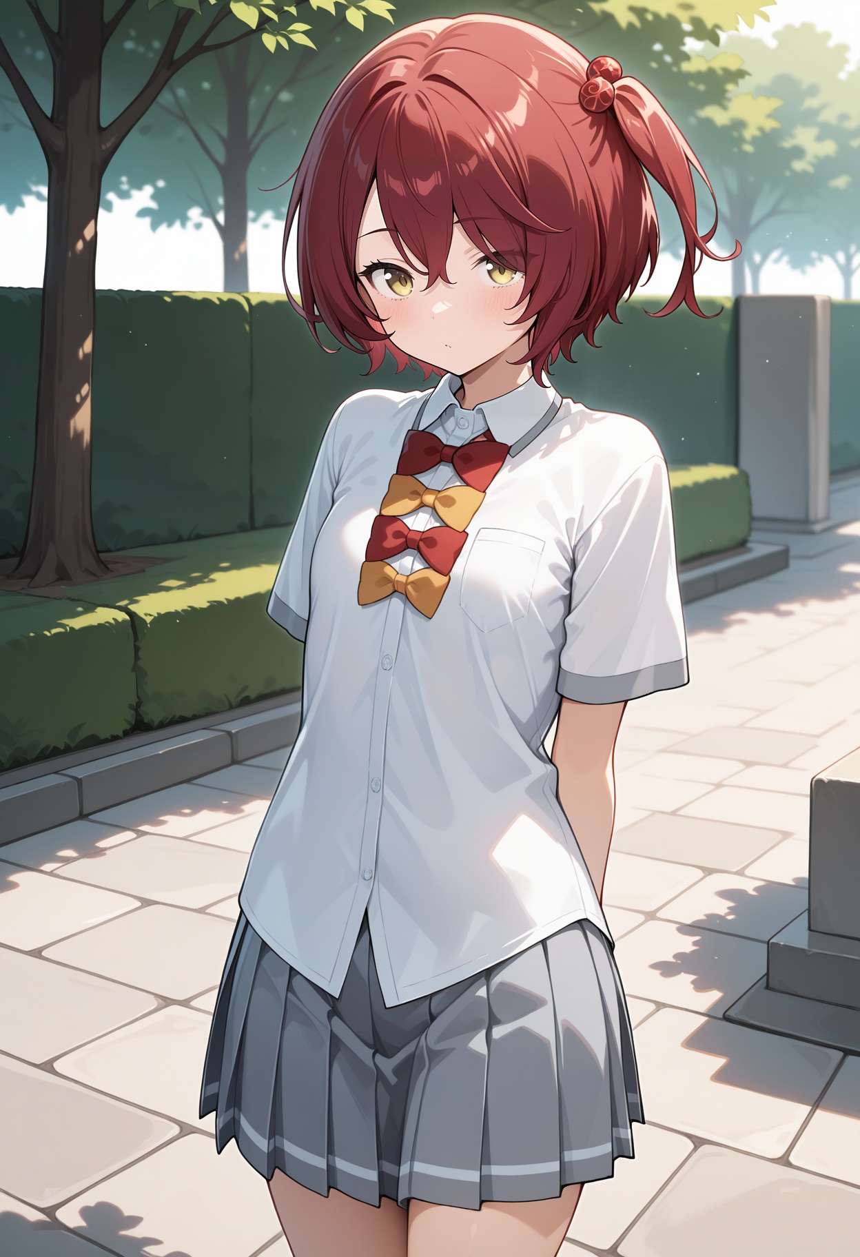 aakomari,  short hair,  red hair on Tensor.Art