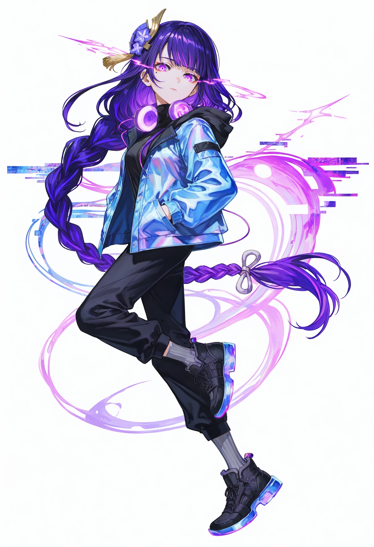 1girl,  raiden shogun,  genshin impact on Tensor.Art