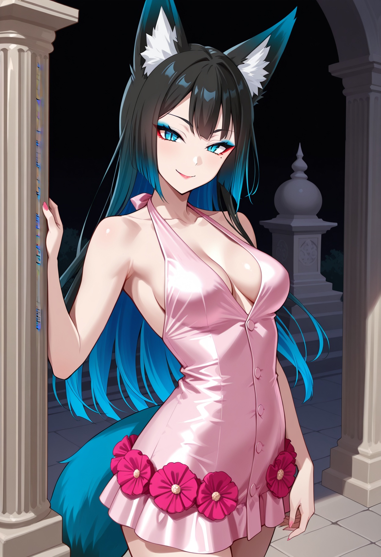 closeup,  1foxgirl,  medium breasts on Tensor.Art