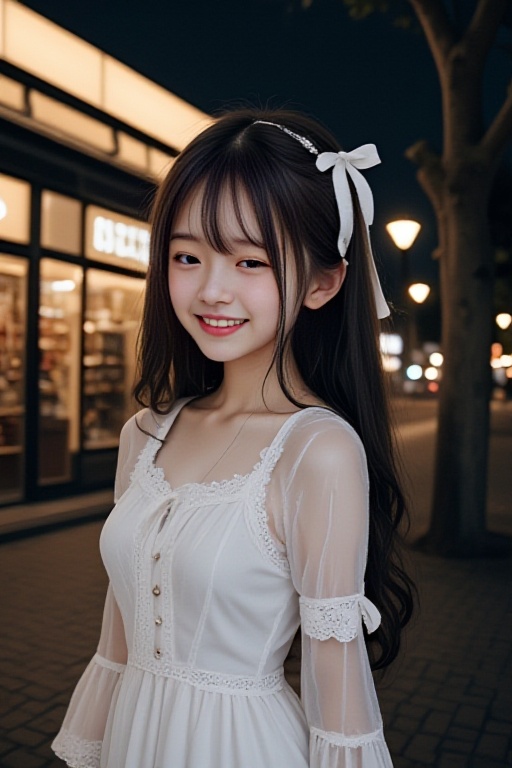 half-closed eyes,  smiling eyes,  1girl on Tensor.Art