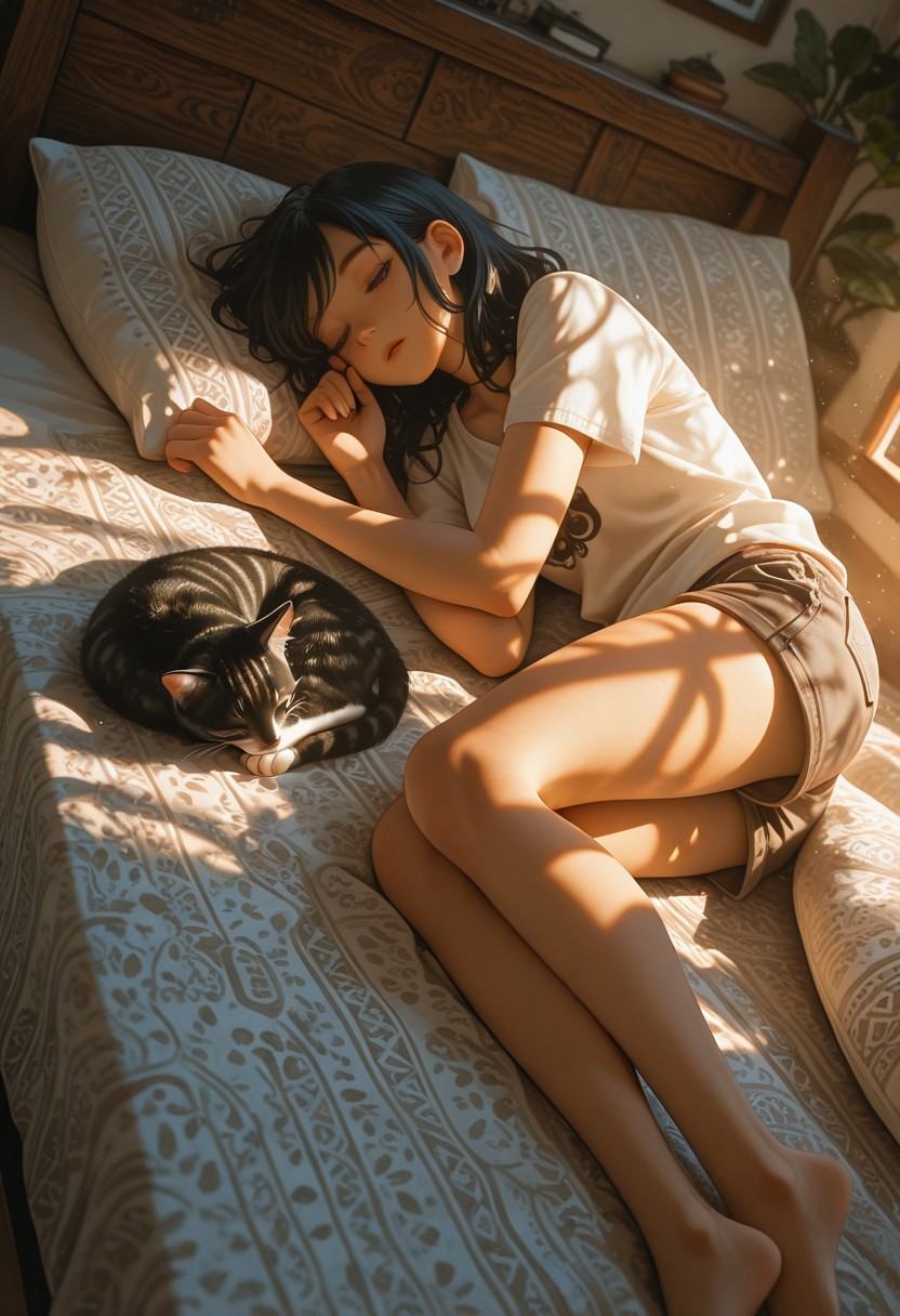 ((Best Quality)) (masterpiece) (details),  sunlight,  dappled sunlight on Tensor.Art