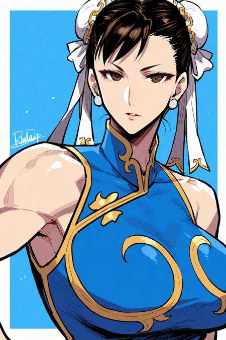 1girl,  solo,  looking at viewerchun li on Tensor.Art