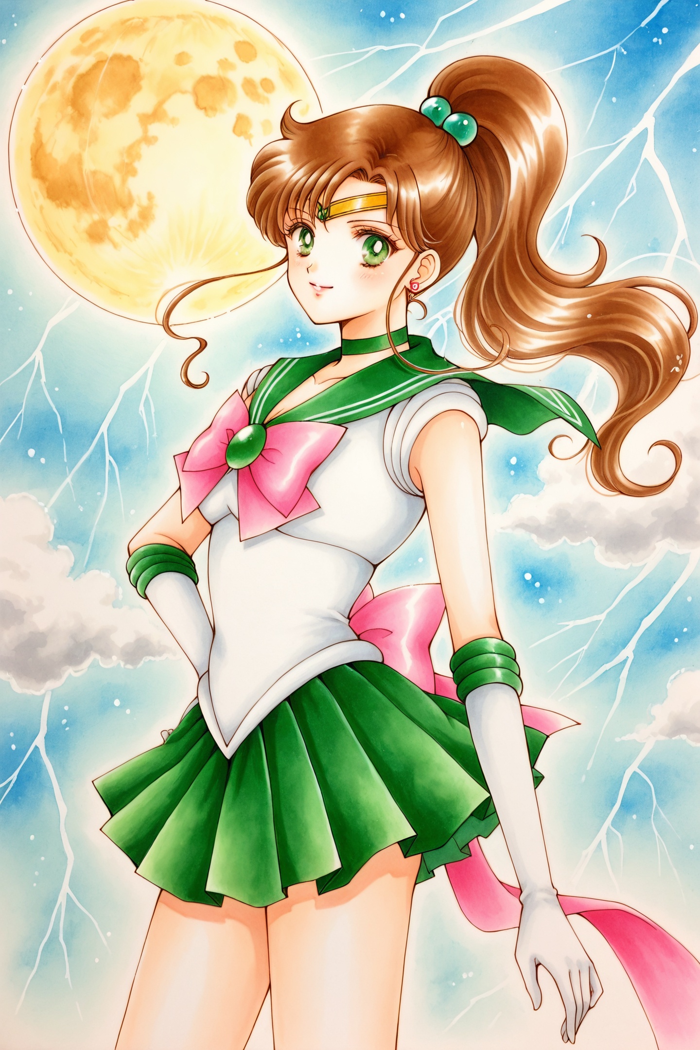 usana_moon Style,  1girl,  sailor senshi uniform on Tensor.Art