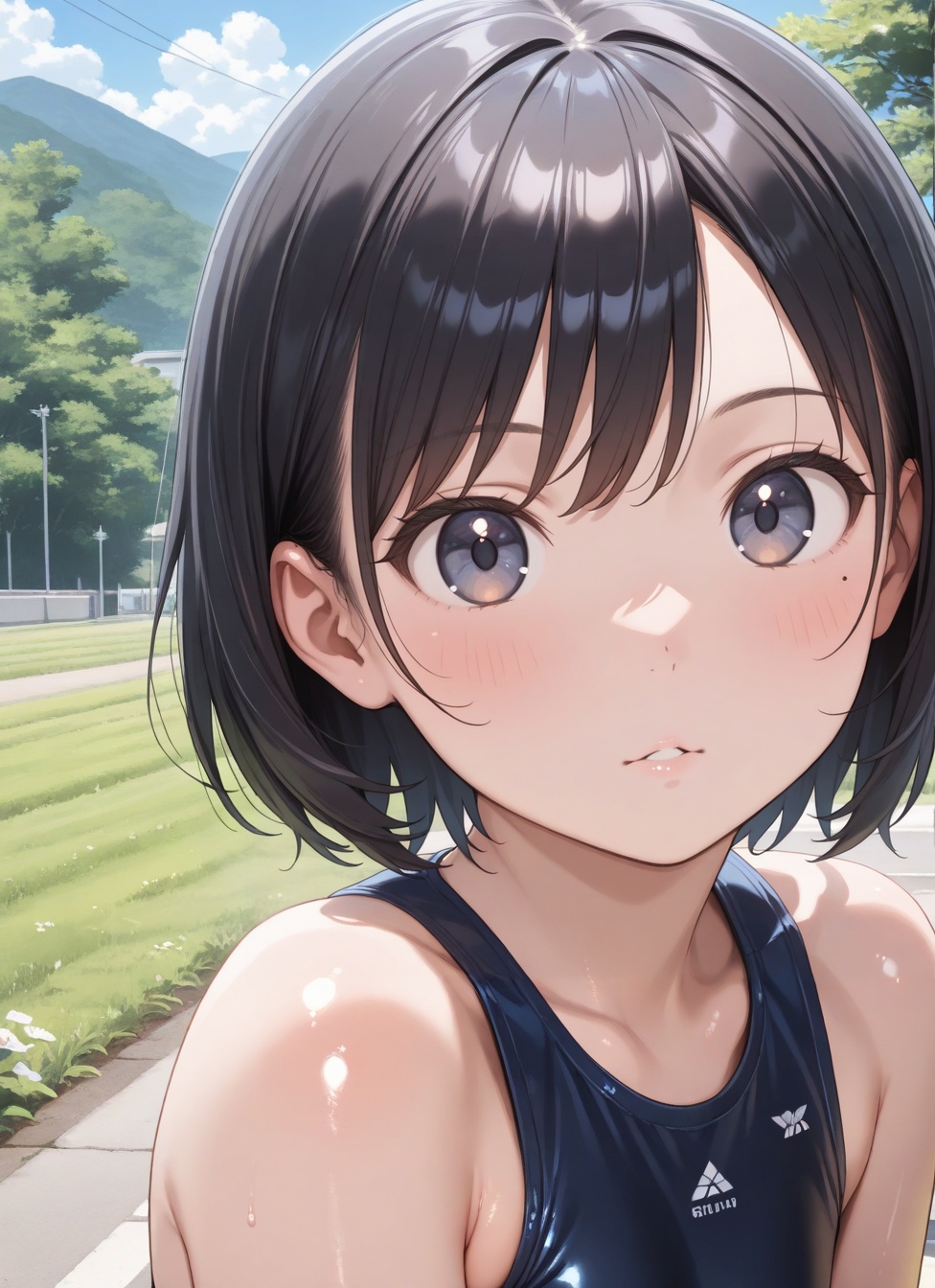 1girl,  looking at viewer,  outdoors on Tensor.Art