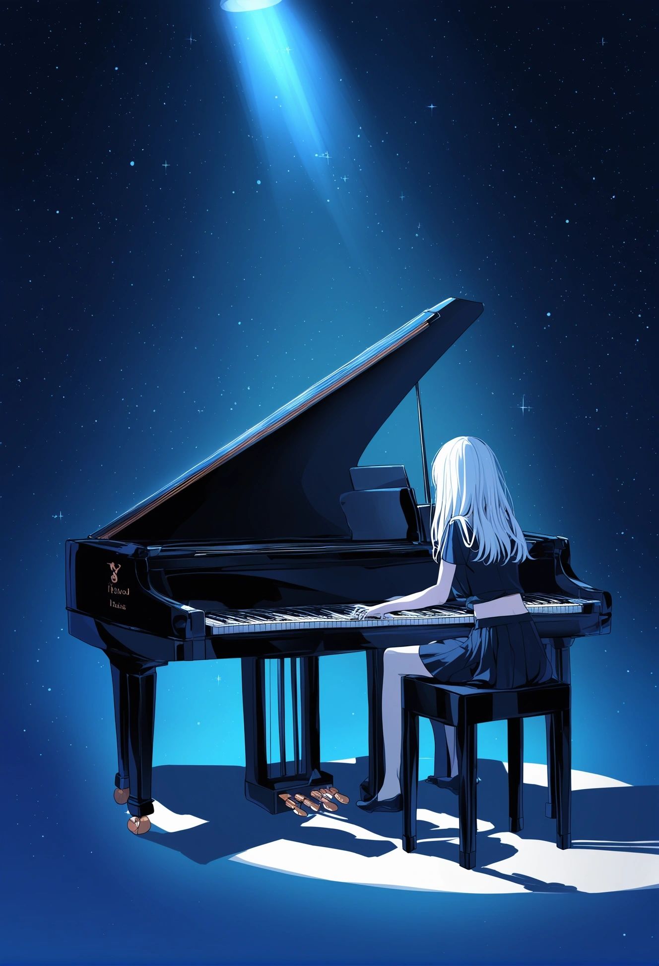 1girl,  original,  grand piano on Tensor.Art