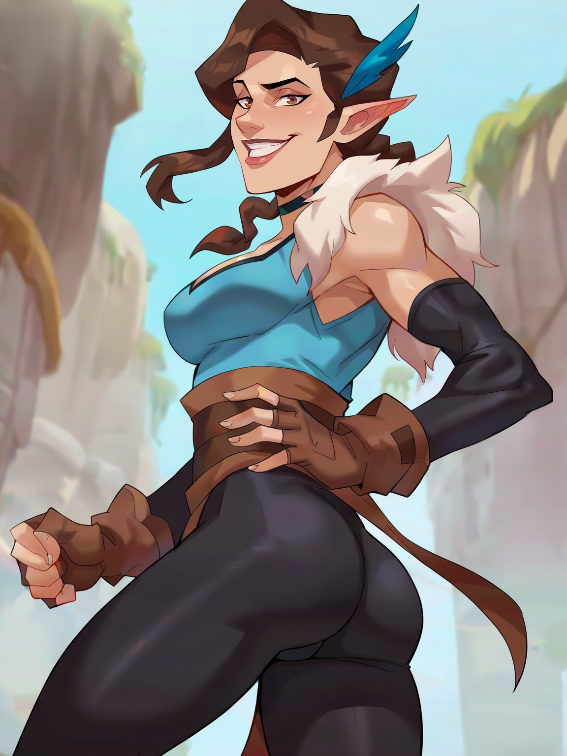 ve_x,  1girl,  half-elf on Tensor.Art
