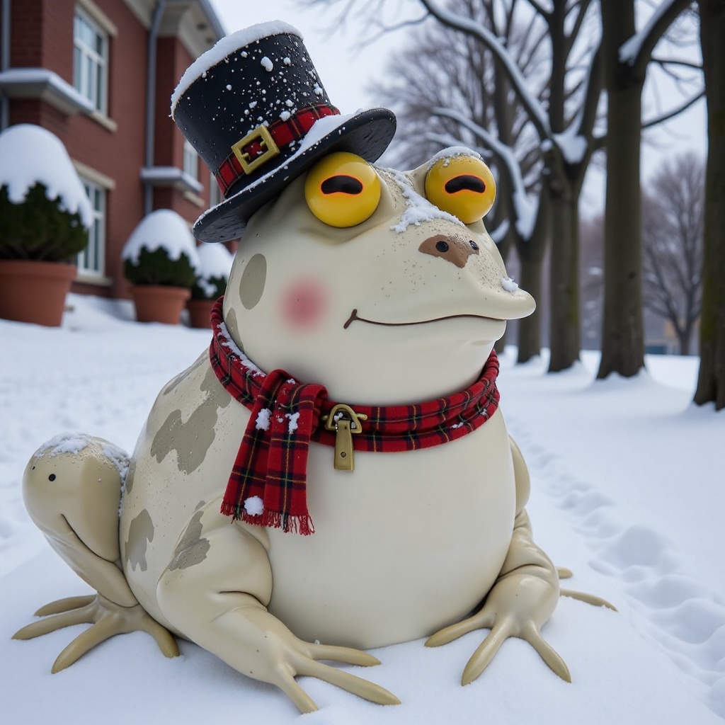PHOTO OF HYPNOTOAD SNOWMAN on Tensor.Art