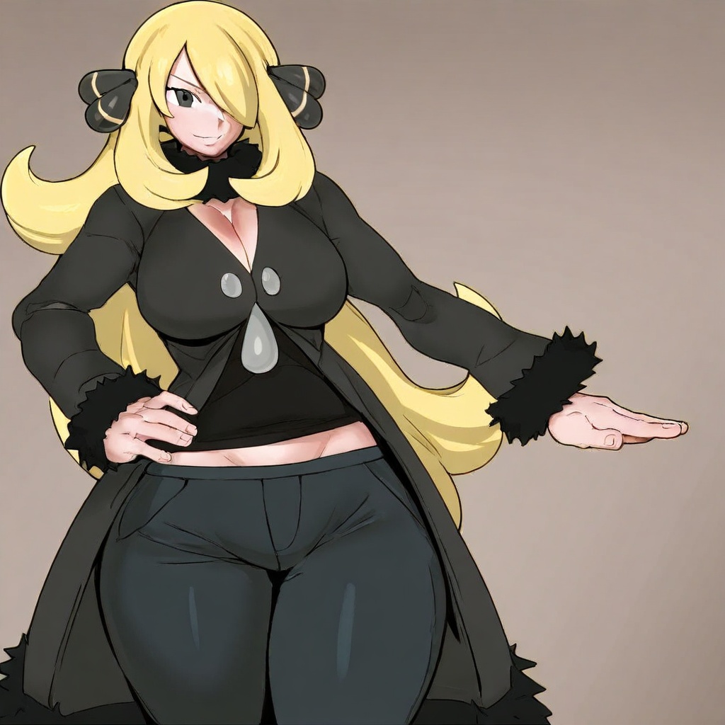 1girl,  solo,  Cynthia (pokemon) on Tensor.Art