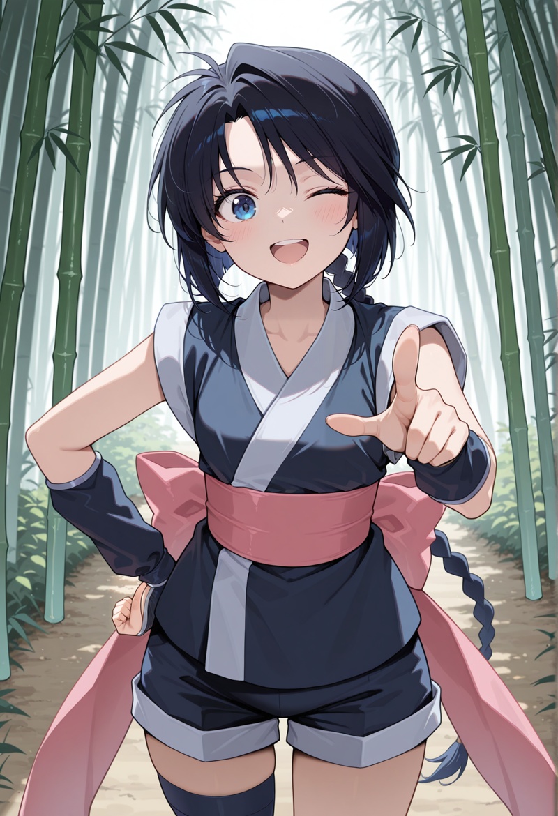 1girl,  long hair,  black hair on Tensor.Art