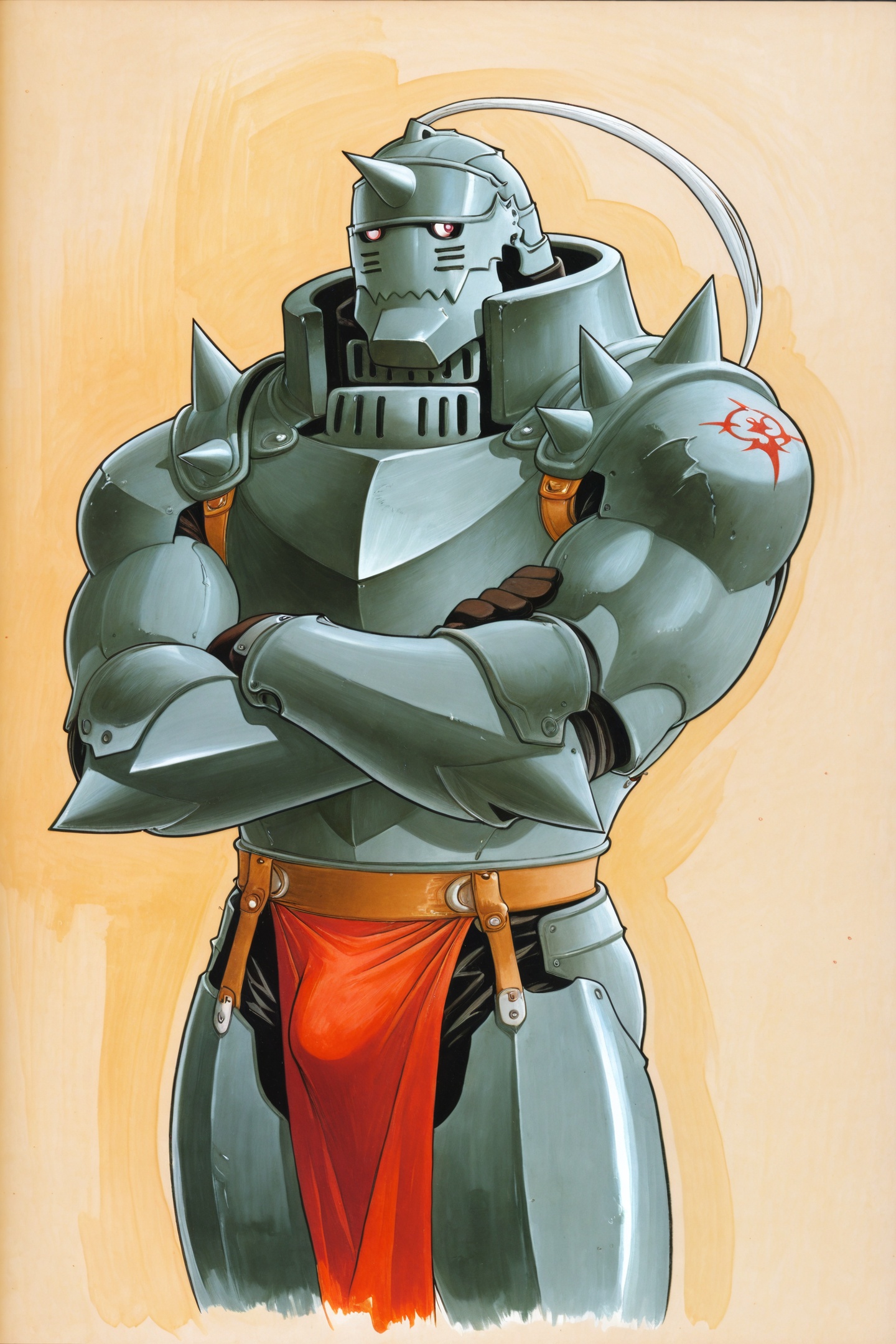 Hiromu Arakawa Style,  alphonse elric,  male focus on Tensor.Art
