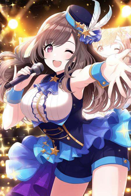 Tsukioka Kogane,  1girl,  one eye closed on Tensor.Art