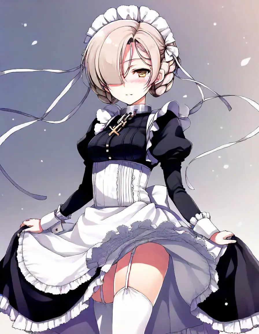 1girl,  sheffield \(azur lane\),  maid on Tensor.Art