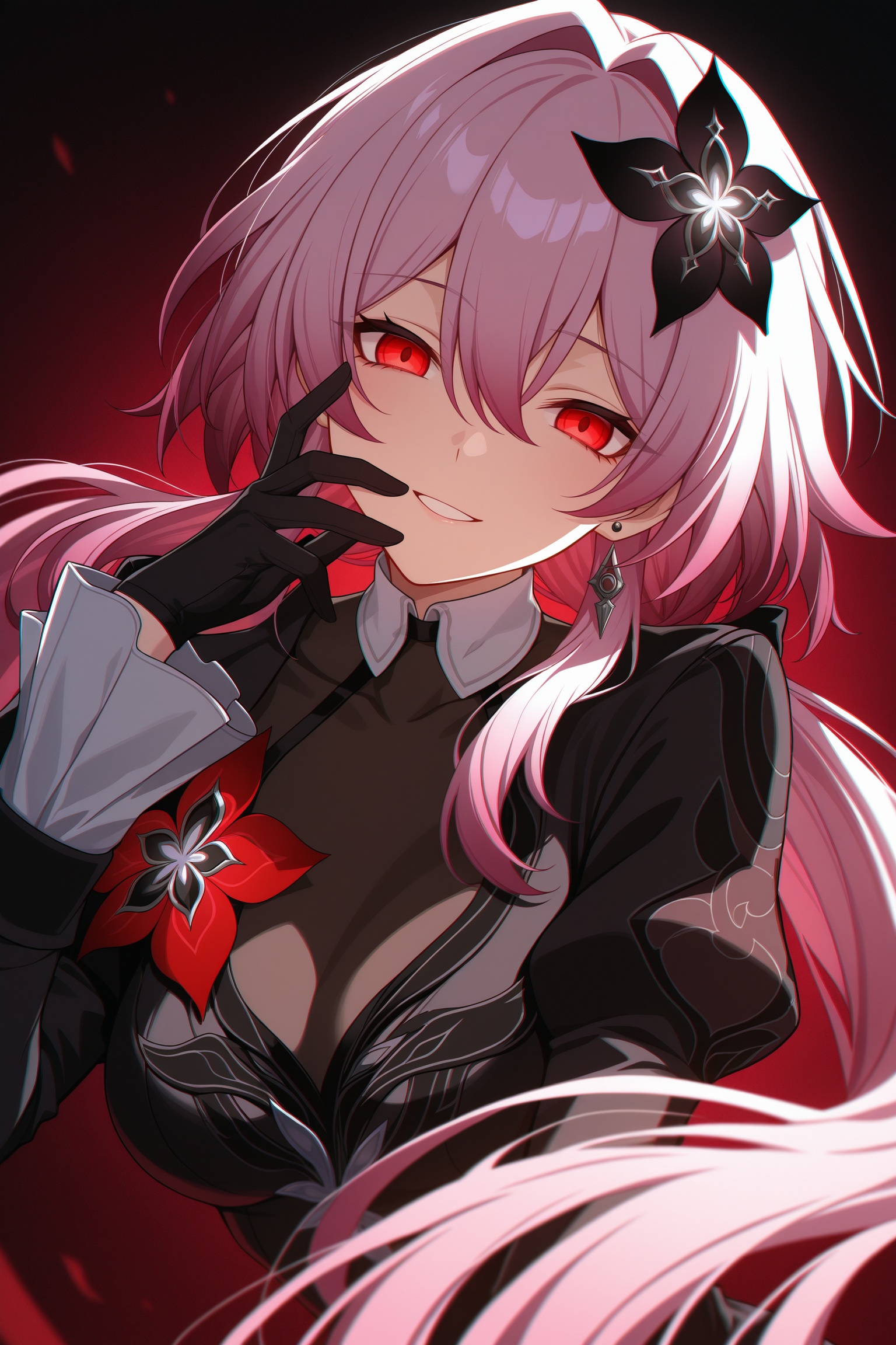 1girl,  evernight \(honkai: star rail\),  black dress on Tensor.Art