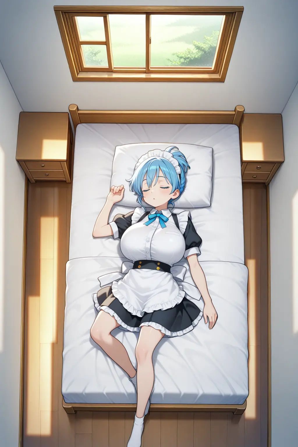 1girl,  on the bed,  sleeping on Tensor.Art