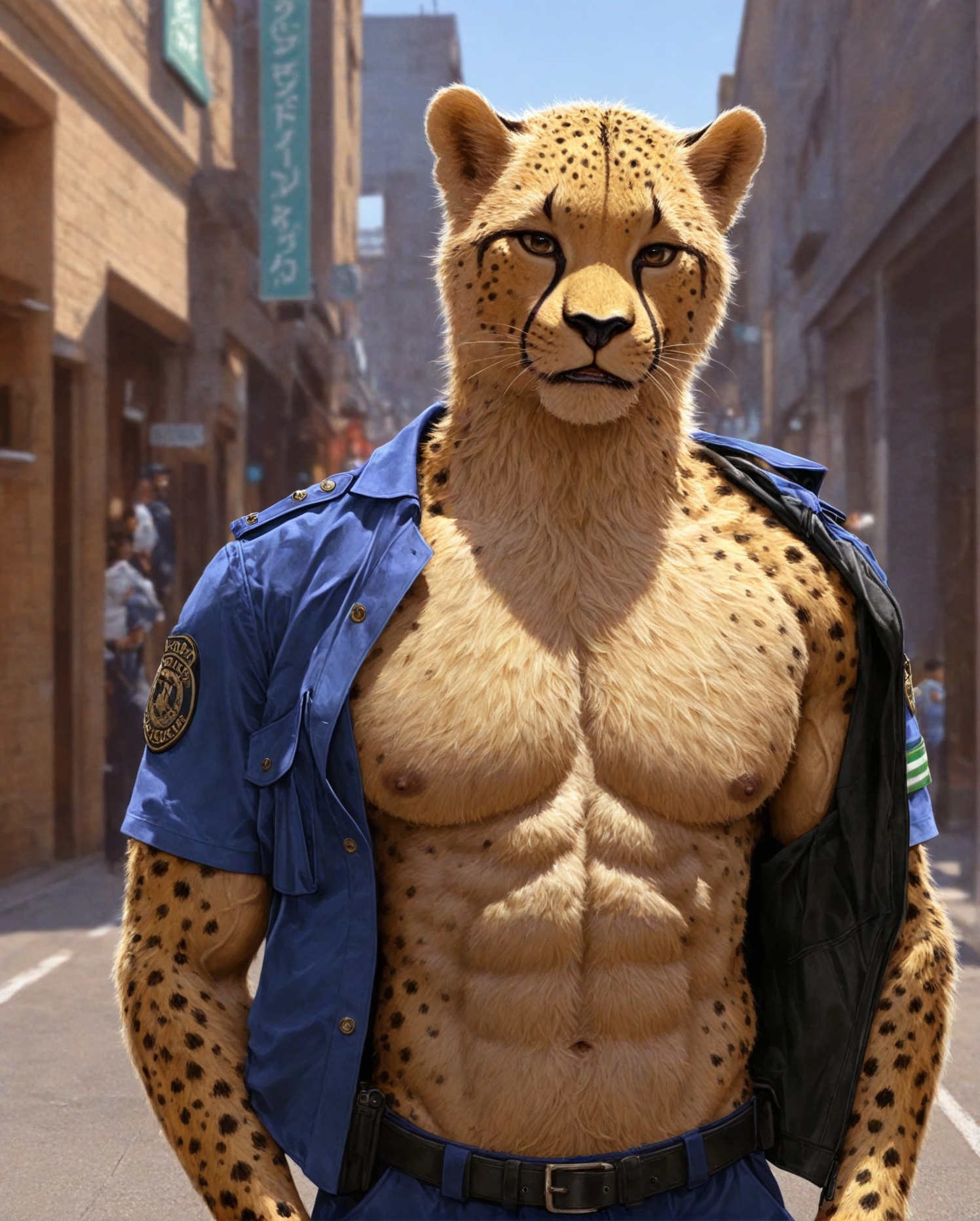 anthro,  cheetah,  male on Tensor.Art
