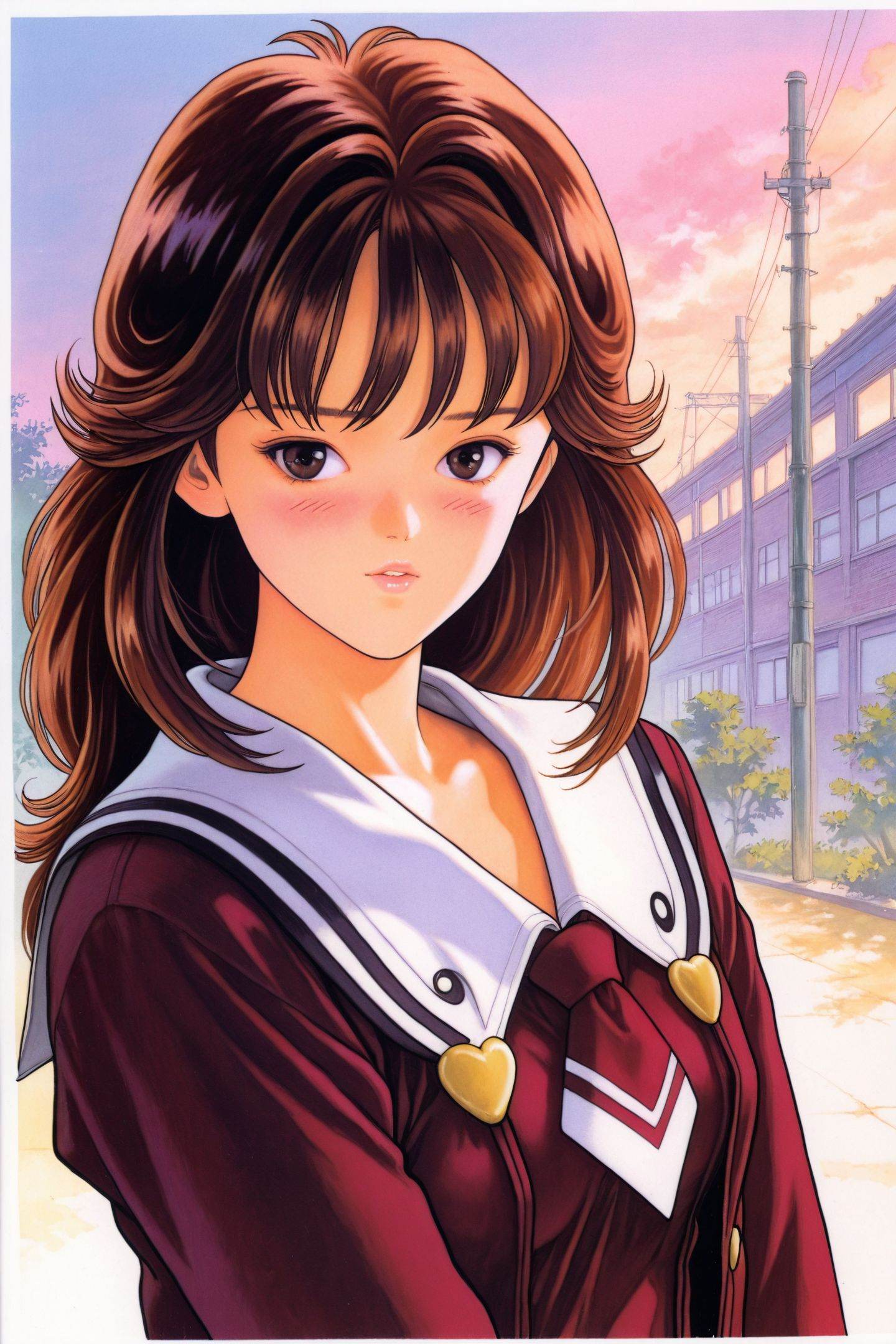 Katsura Masakazu Style,  Tomoko Saeki,  1girl on Tensor.Art