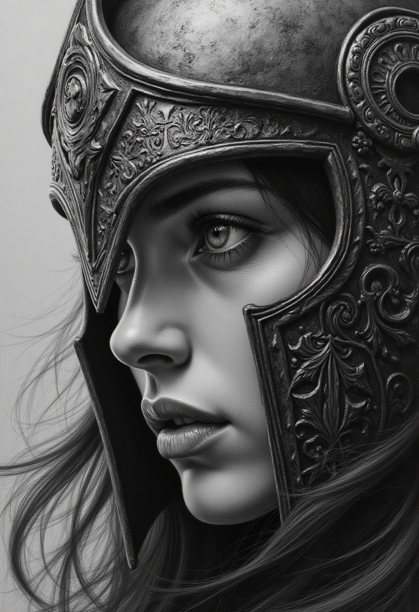 Visible pencil strokes,  agnificent,  photorealistic acrylic masterpiece in the style of a movie poster on Tensor.Art