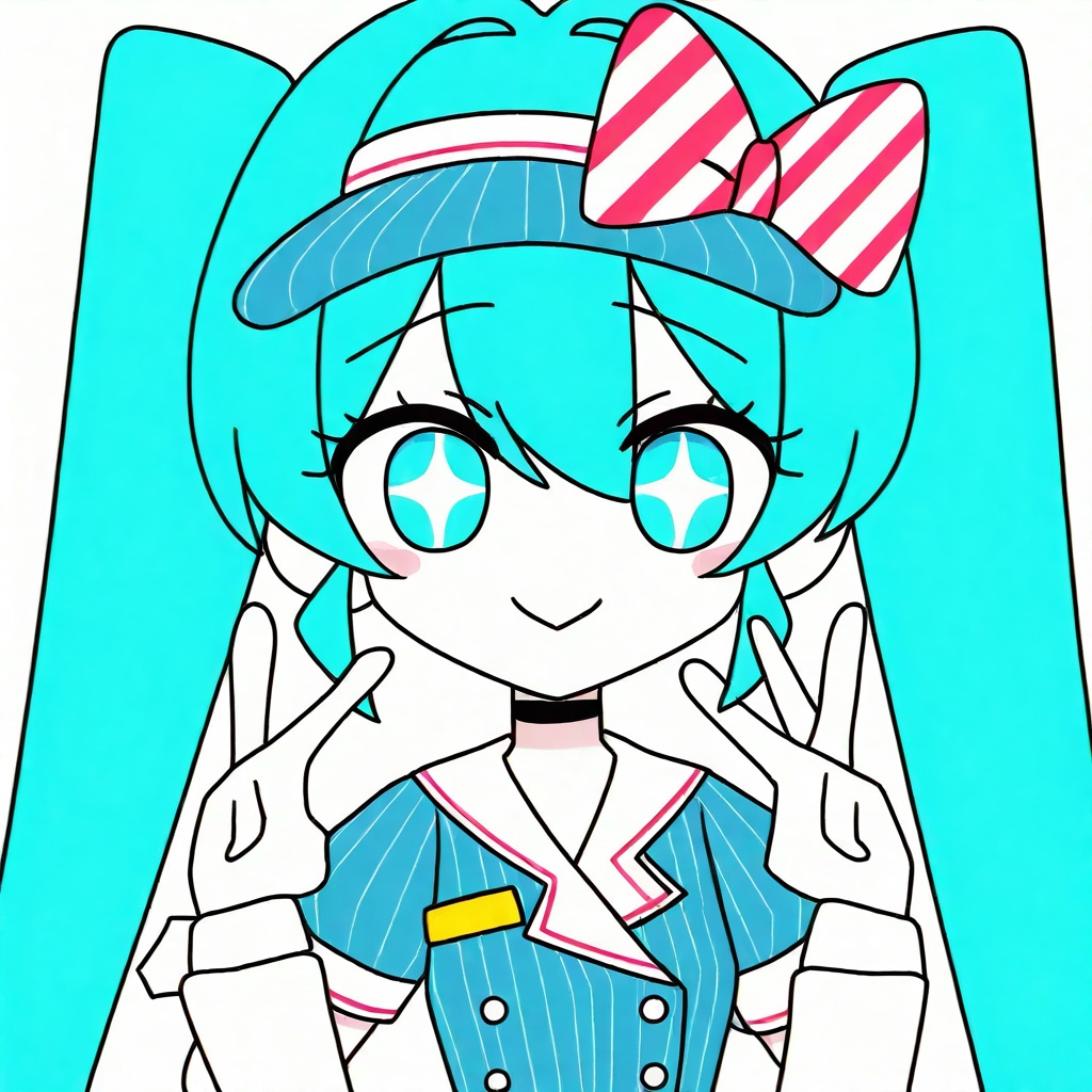 1girl,  solo portrait,  mesmerizer_miku on Tensor.Art
