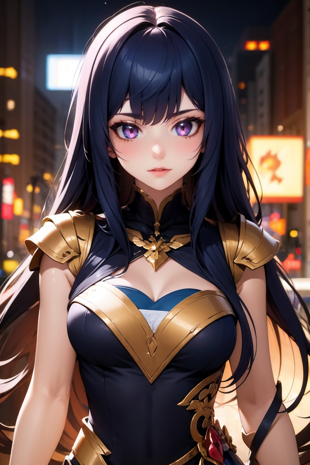 1girl, long hair, facing viewer,