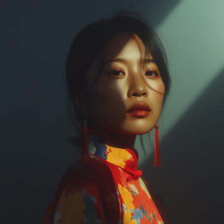 an asian woman,  cinematic lighting on Tensor.Art