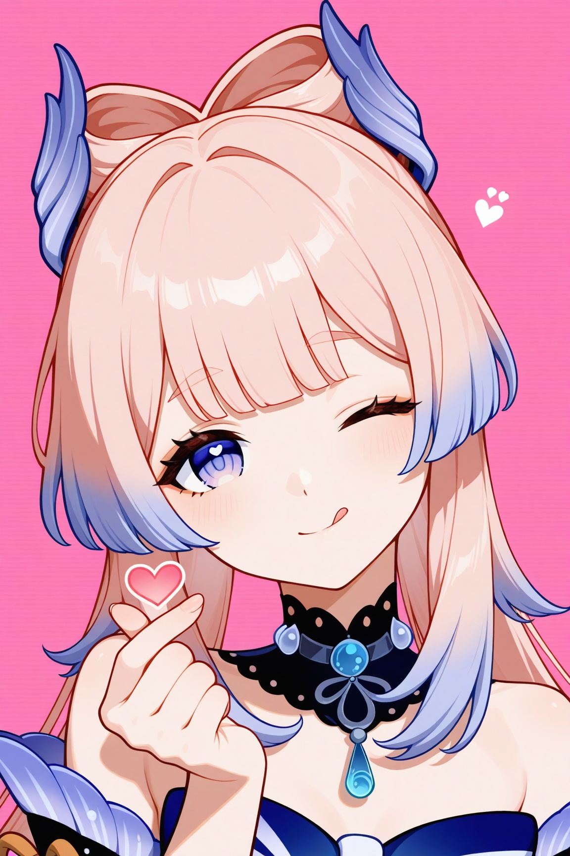1girl,  kokomi genshin impact,  head tilt on Tensor.Art
