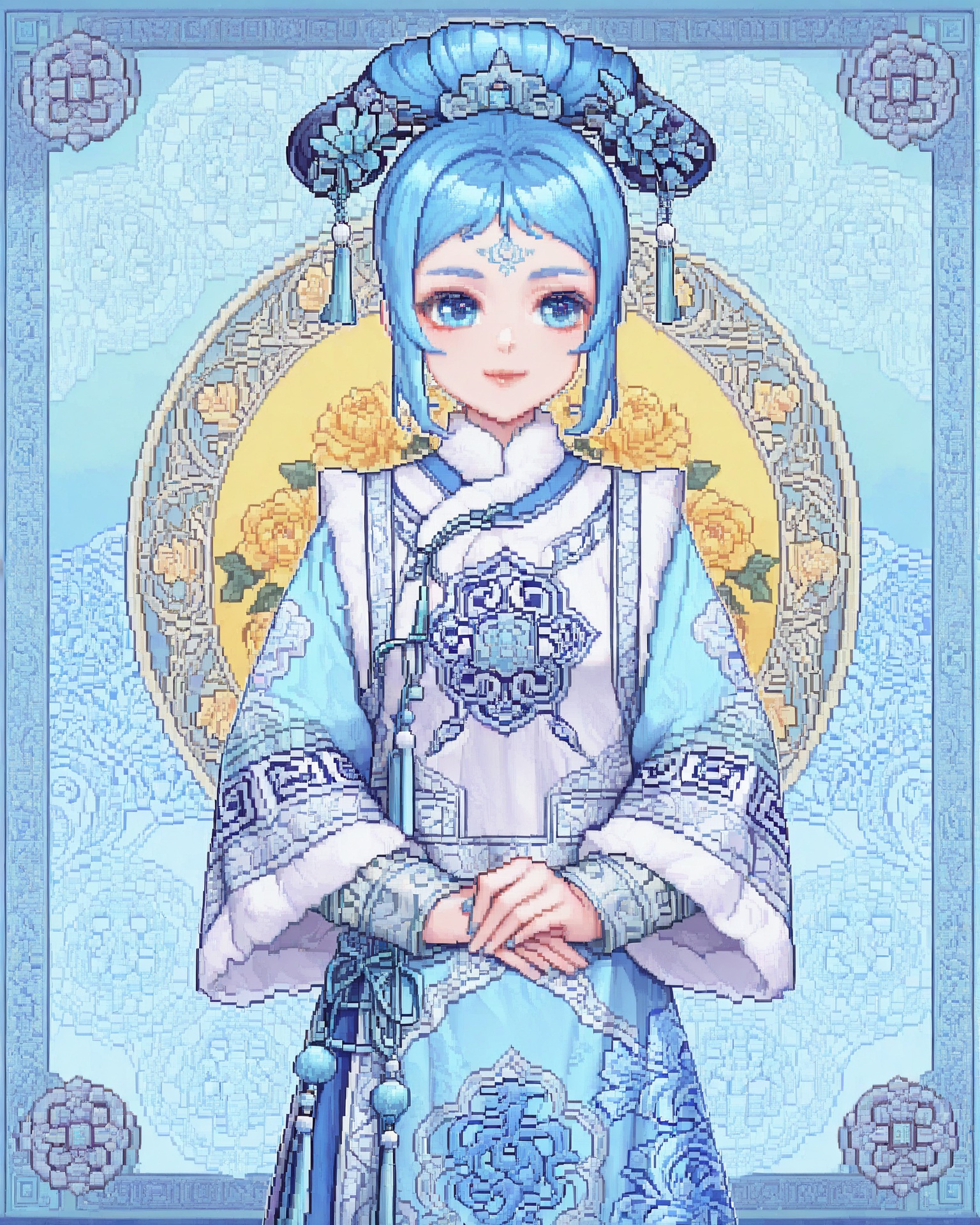 1girl,  winqingfa,  winqingfa clothing on Tensor.Art