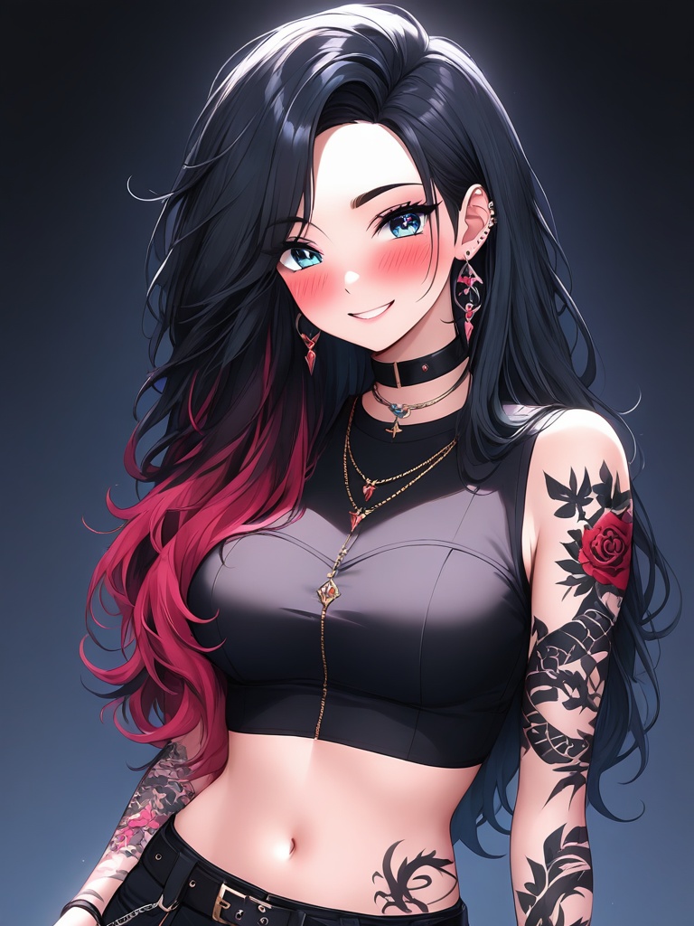 blushing,  1girl,  solo on Tensor.Art
