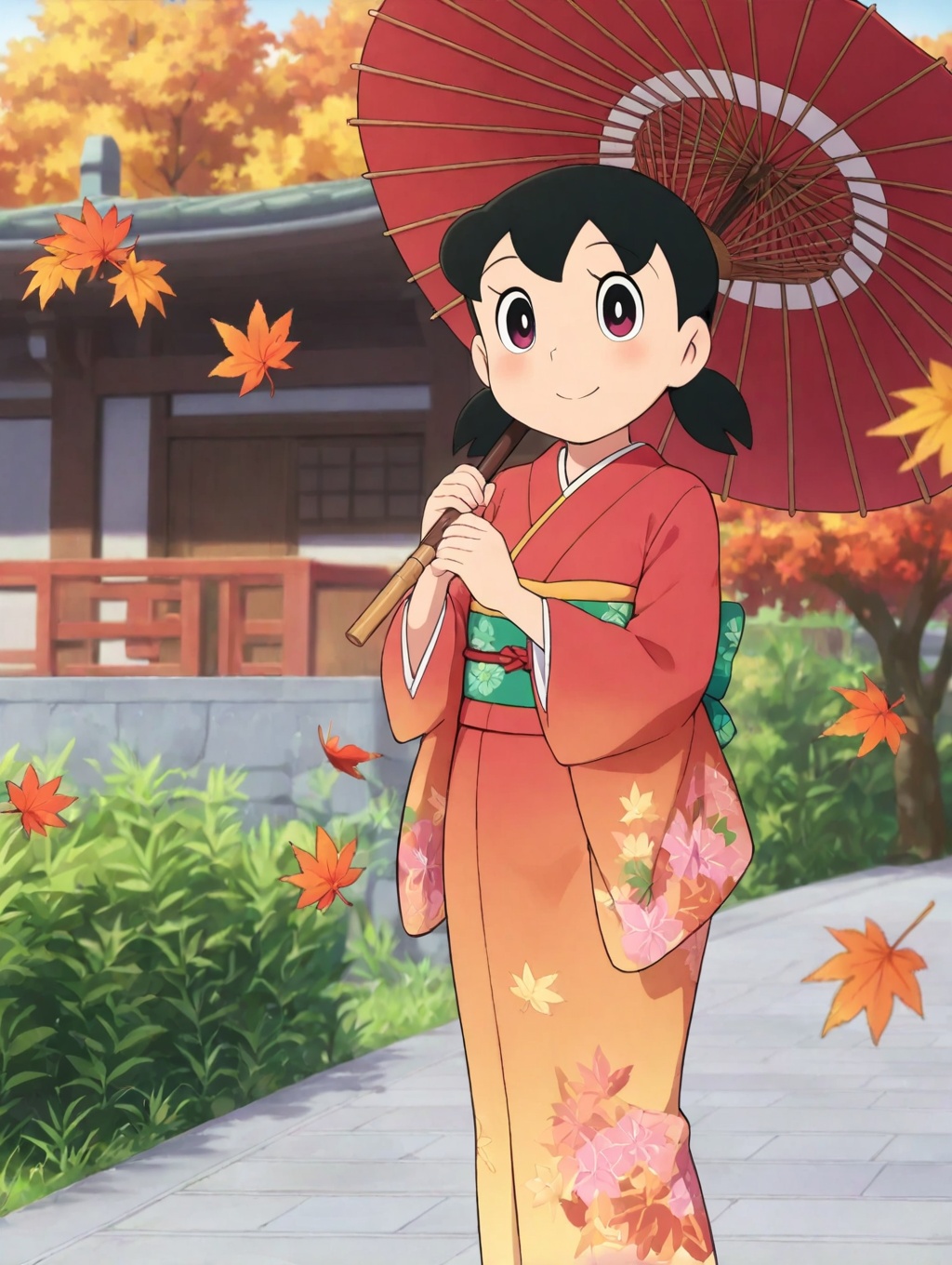 minamoto shizuka,  1girl,  japanese clothes on Tensor.Art