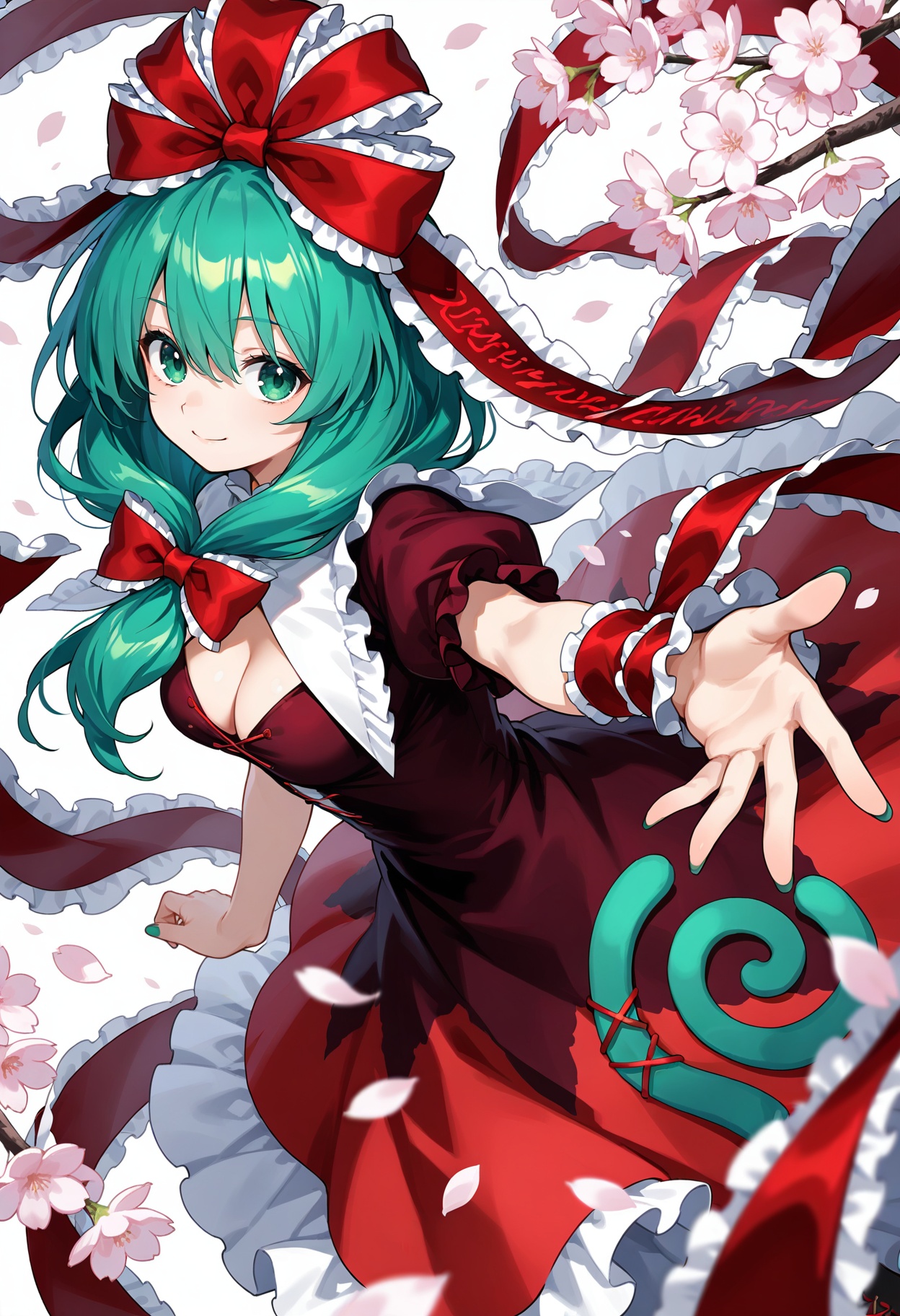 1girl,  kagiyama hina,  touhou on Tensor.Art