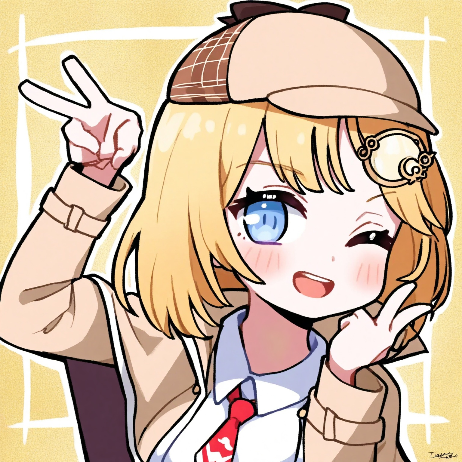 1girl,  watson amelia,  hololive english on Tensor.Art