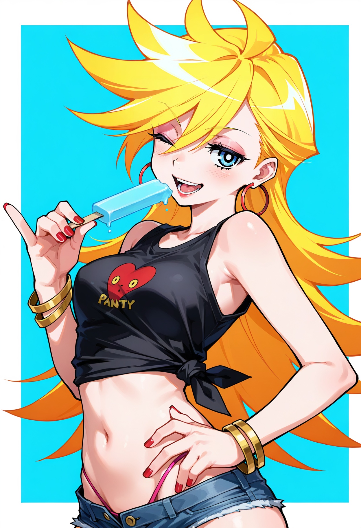 1girl,  panty \(psg\),  panty & stocking with garterbelt on Tensor.Art
