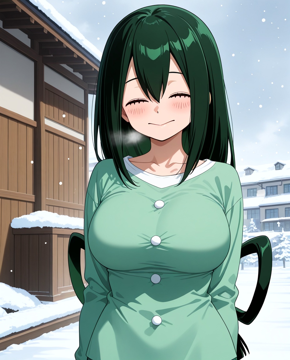 asui tsuyu,  1girl,  bangs on Tensor.Art