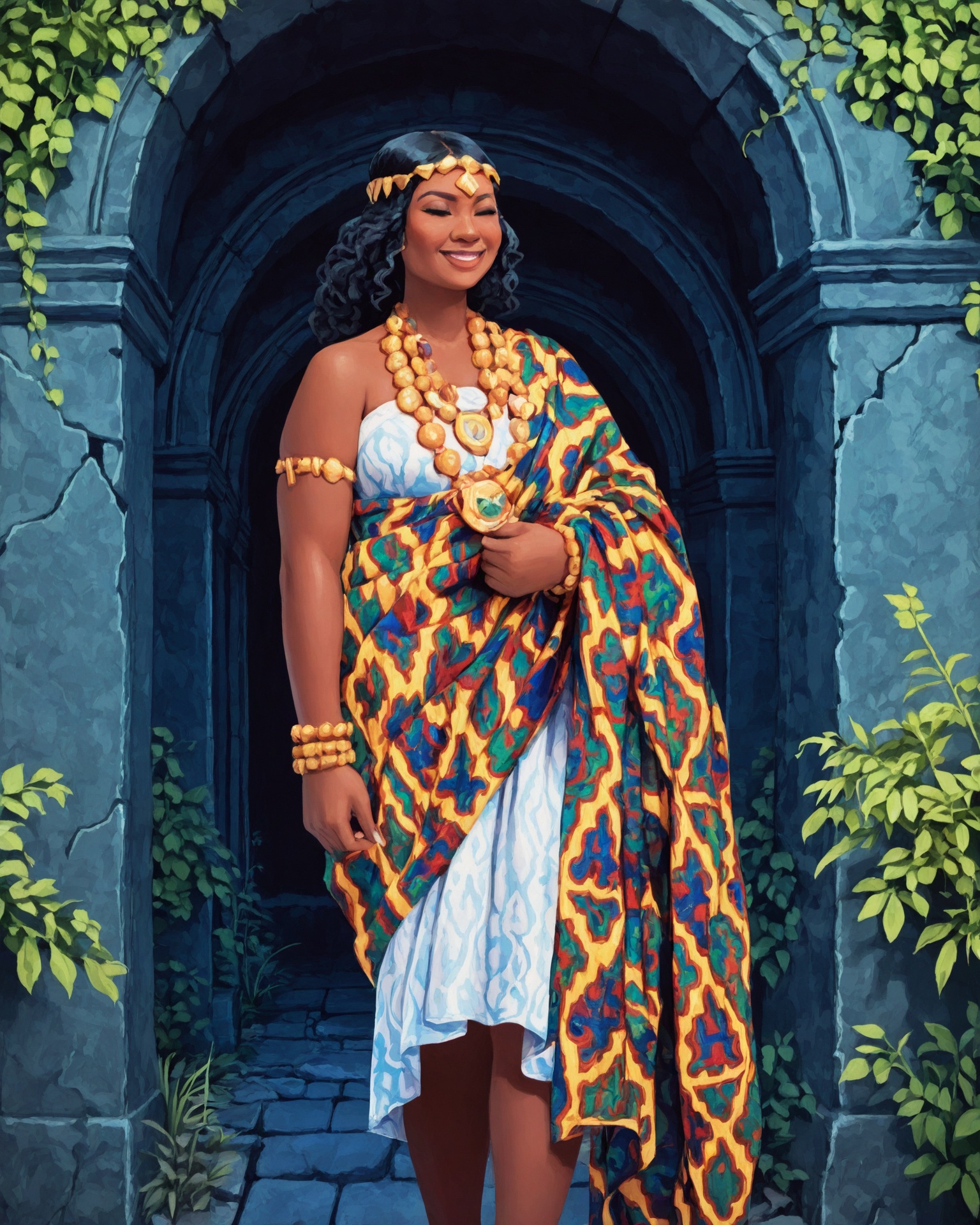 1girl,  black woman,  solo on Tensor.Art