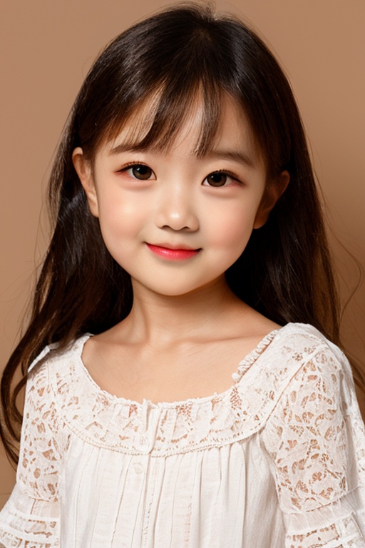 <lora:AgainAgeSliderLora:-2>, girl, smirk, closed mouth, portrait, realistic, dress, simple background, 