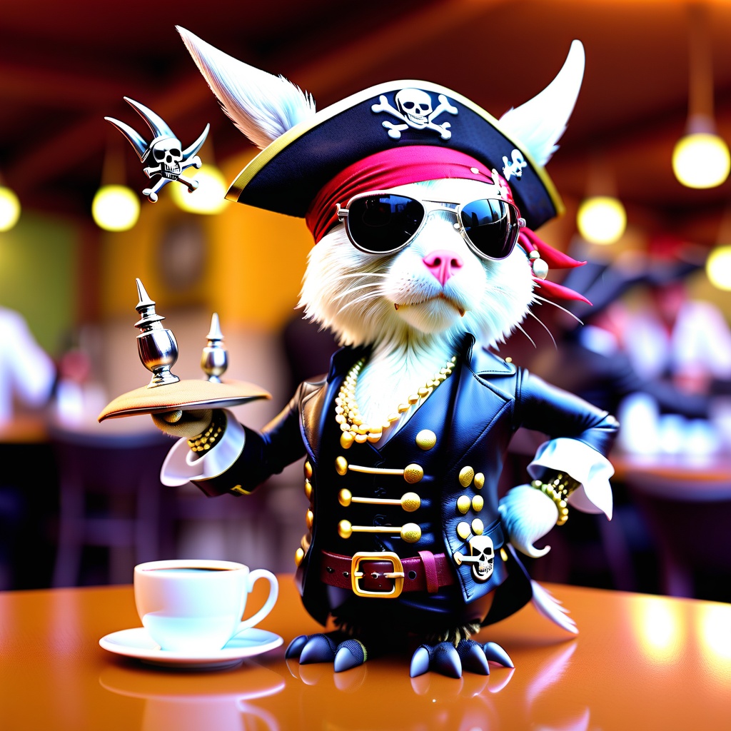 cafe,  motor vehicle,  pirate on Tensor.Art