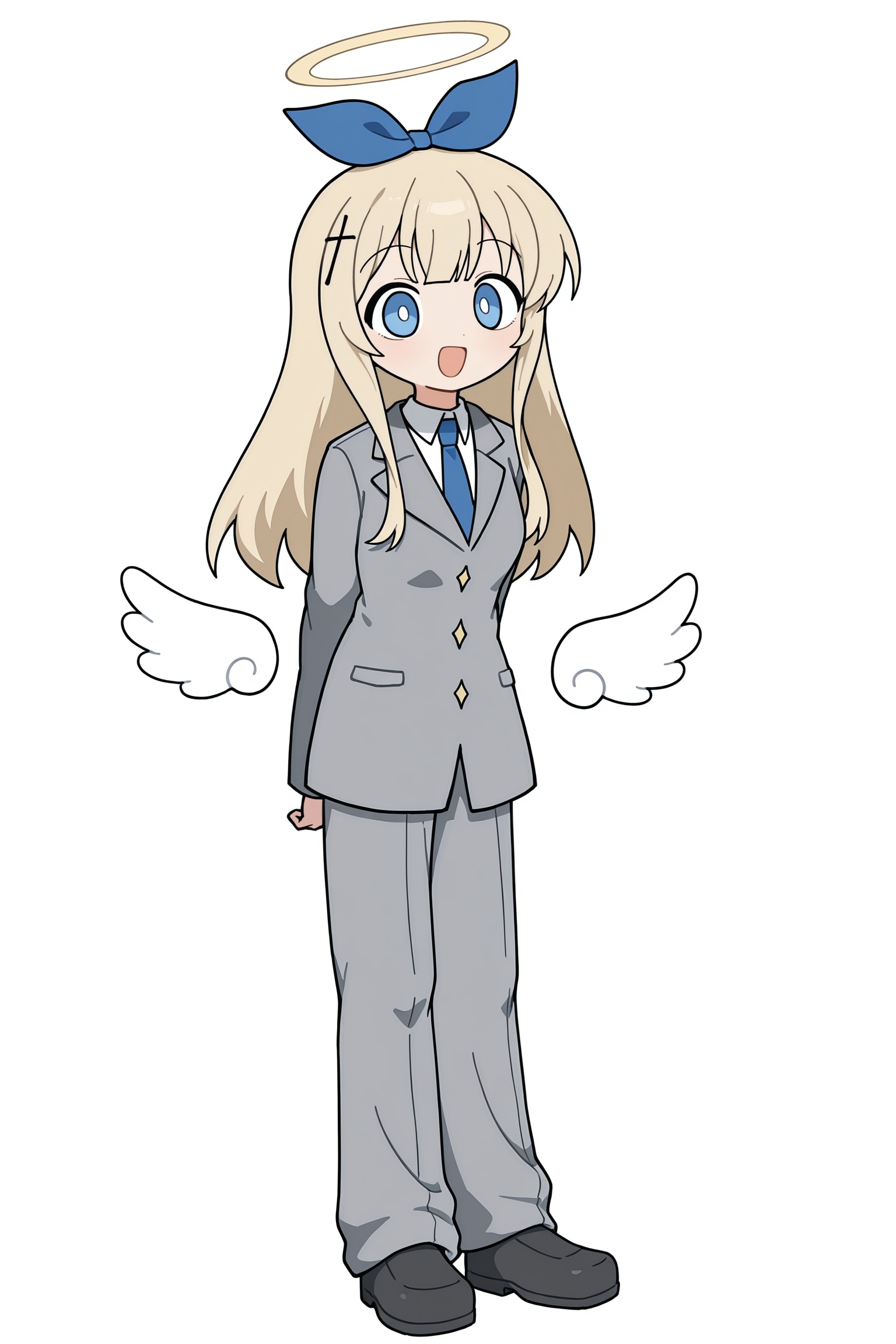 tenshi (tententengokujigokugoku),  bright pupils,  blue eyes on Tensor.Art