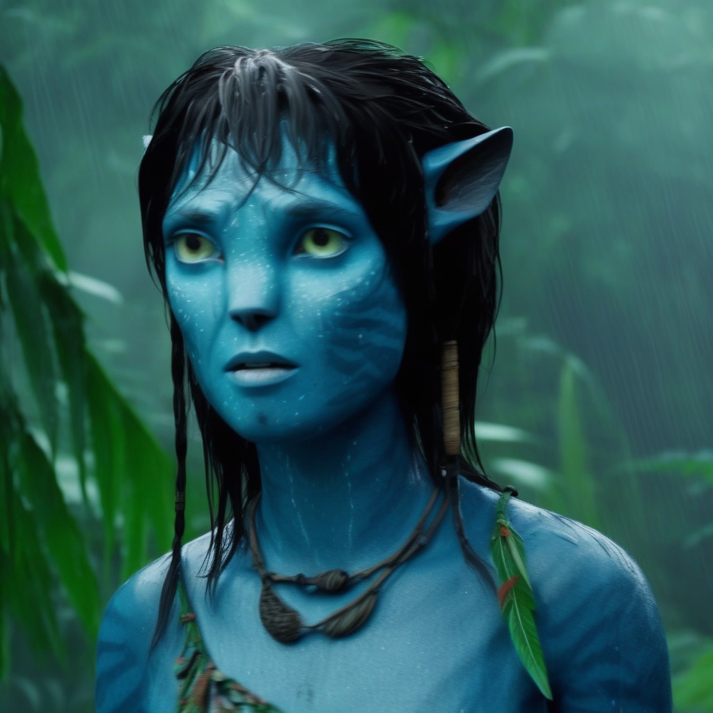 Kiri,  na’vi,  blue skin on Tensor.Art