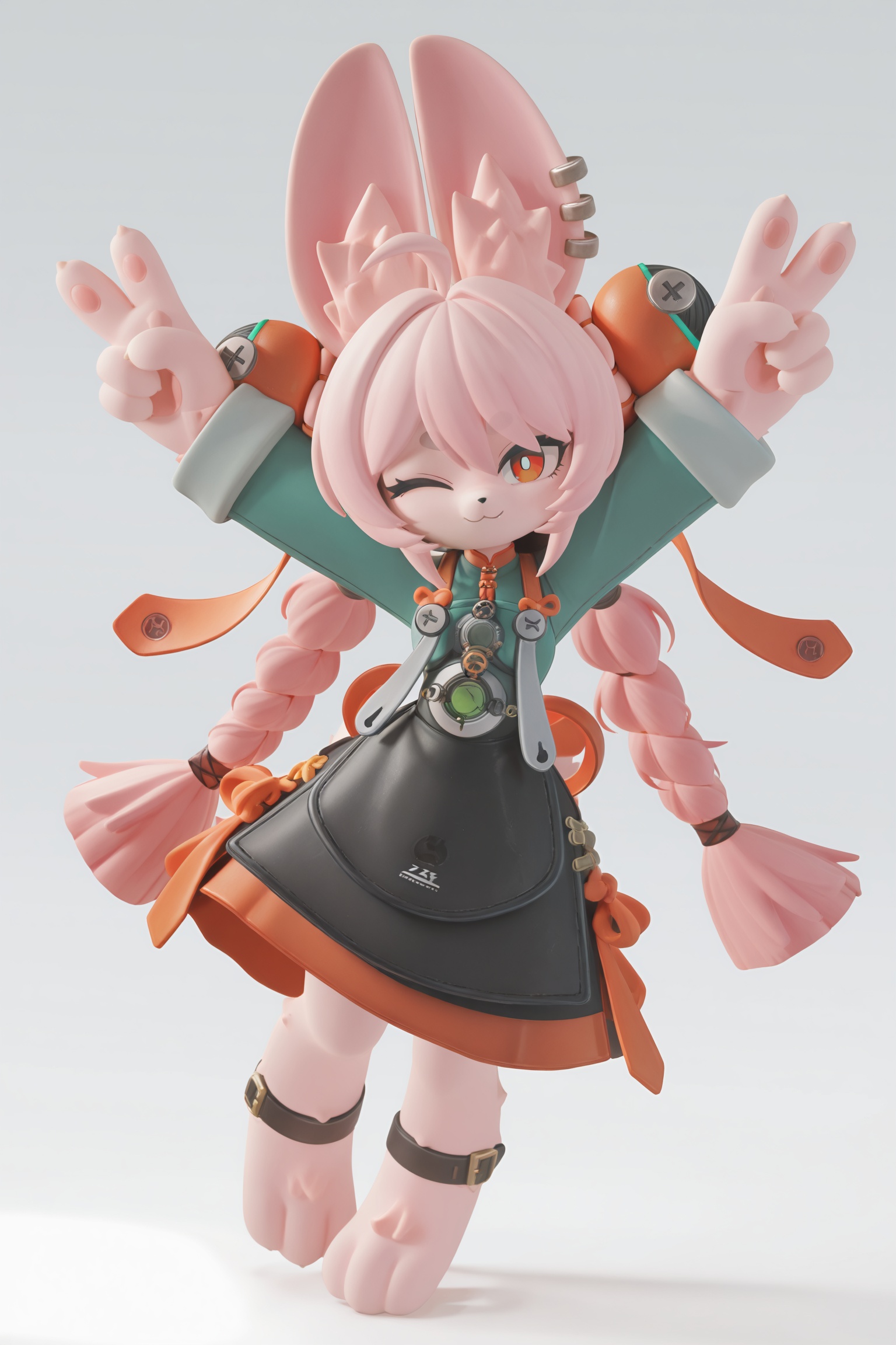 zhao (Zenless Zone Zero),  pink fur,  furry female on Tensor.Art
