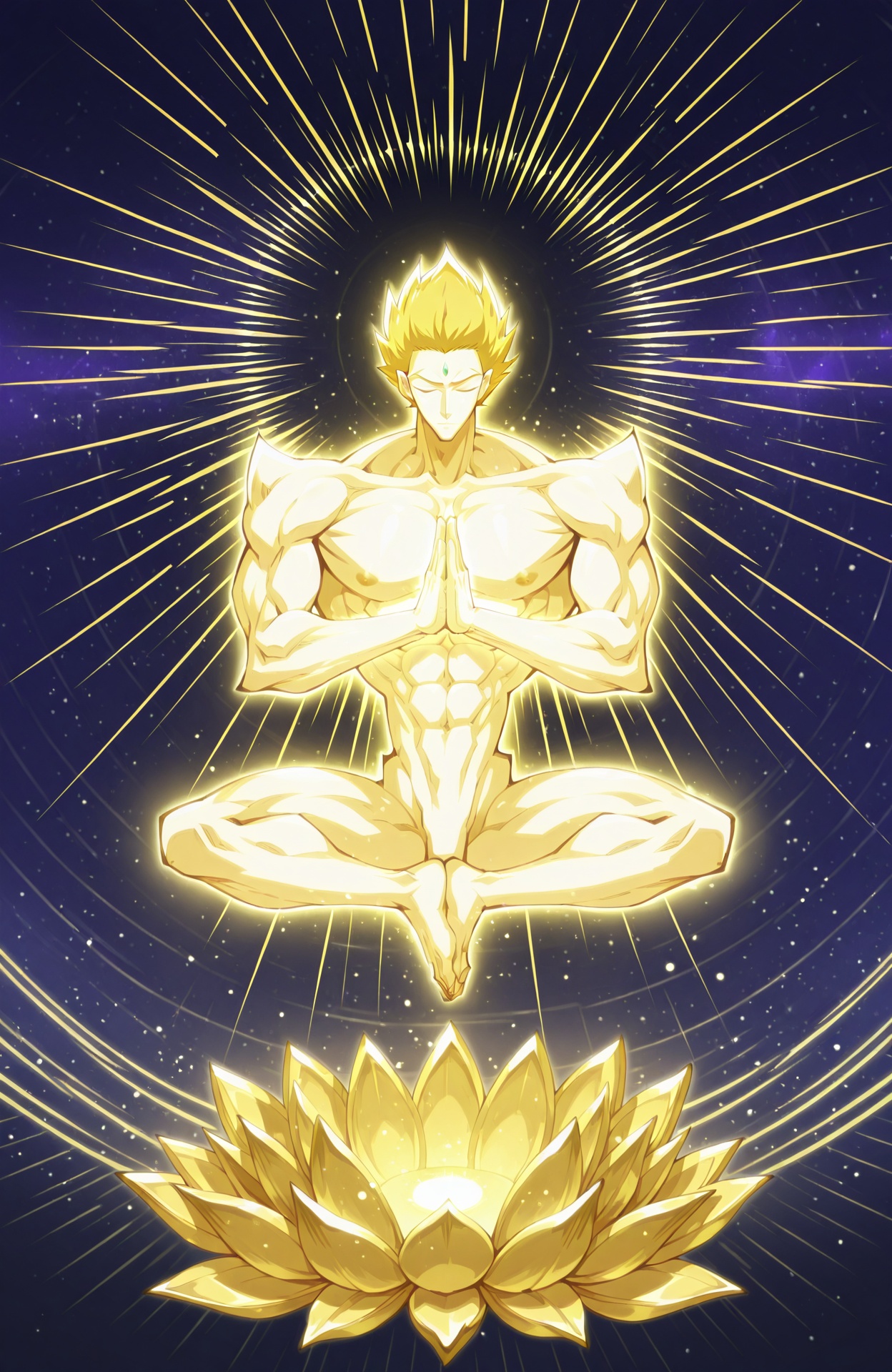 godarclight,  muscular male,  solo on Tensor.Art