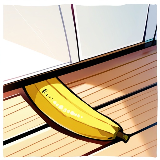 banana on wooden floor on Tensor.Art