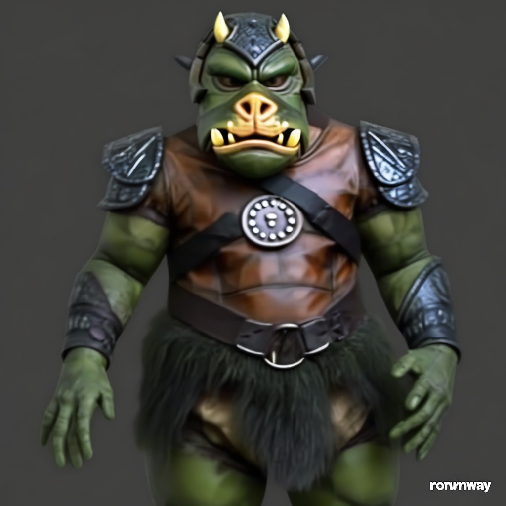 Score_9,  professional high definition photograph,  Gammorean guard on Tensor.Art