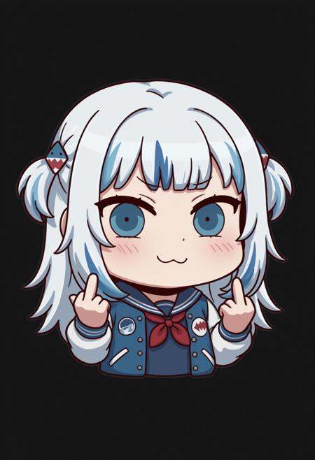 april fools,  chibi,  gawr gura on Tensor.Art