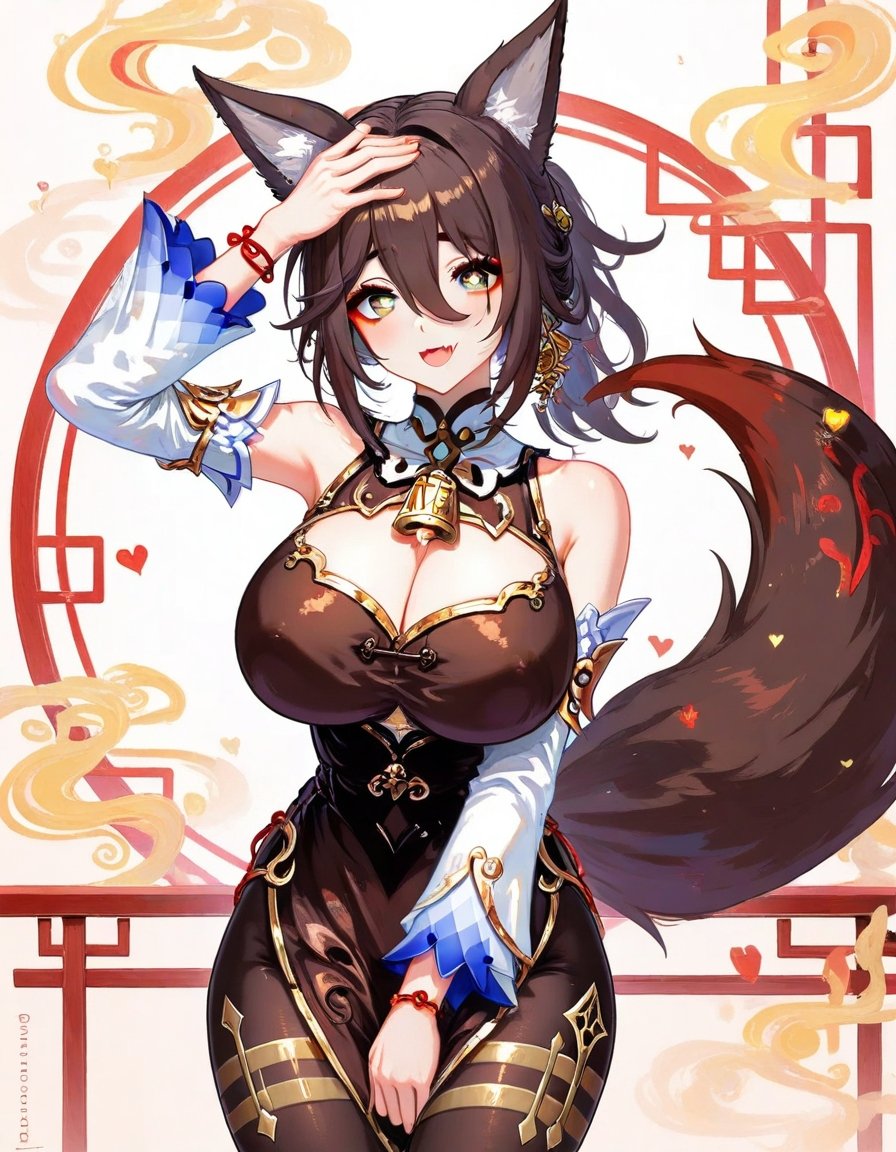 1girl,  ganyu \(genshin impact\),  tingyun \(honkai: star rail\) on Tensor.Art
