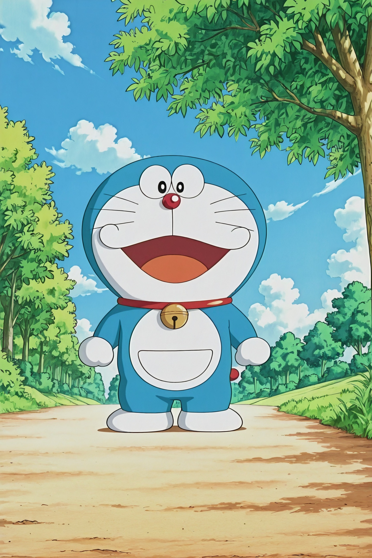 2005's Anime Style,  cat,  Doraemon on Tensor.Art
