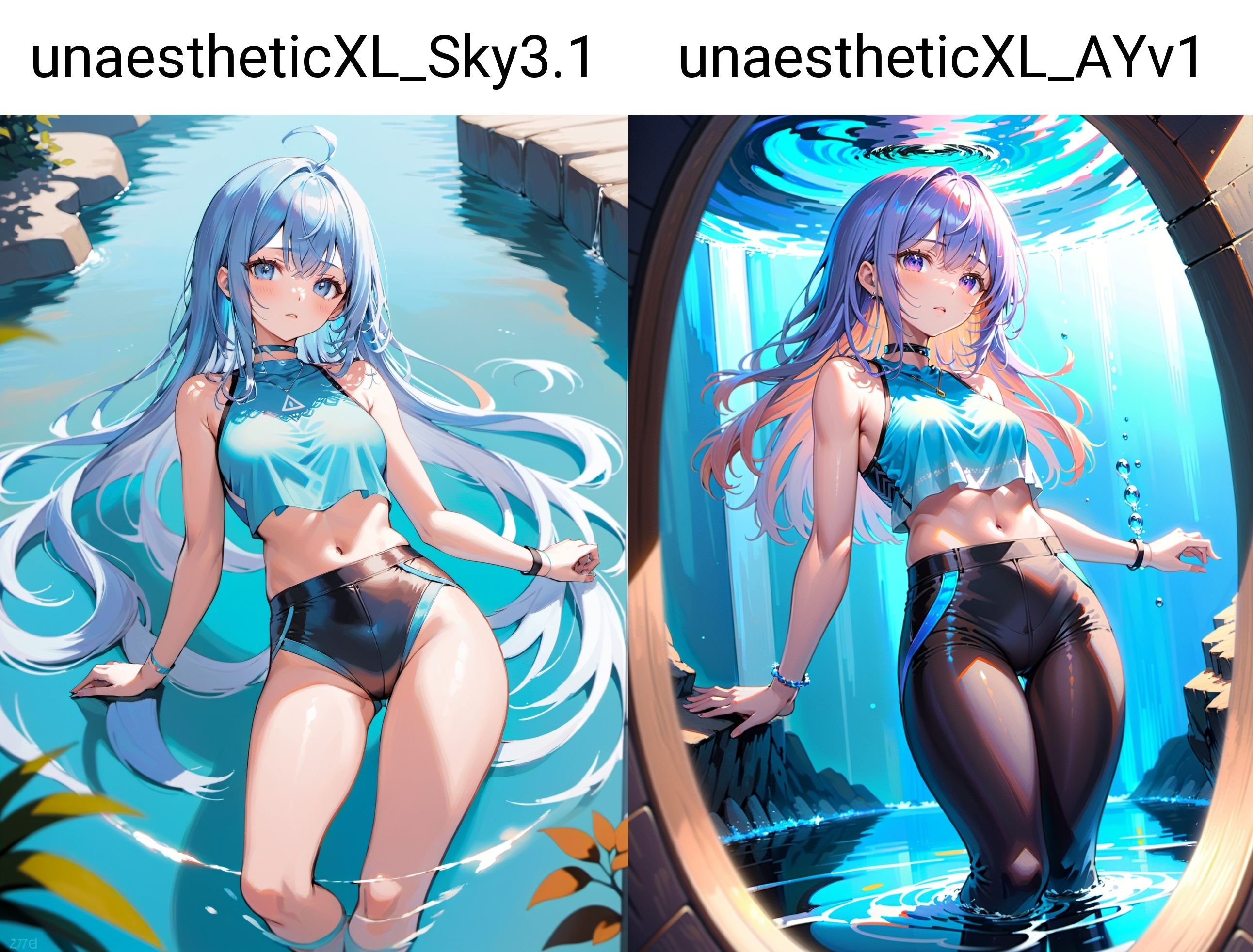 1girl,  solo,  light blue on Tensor.Art