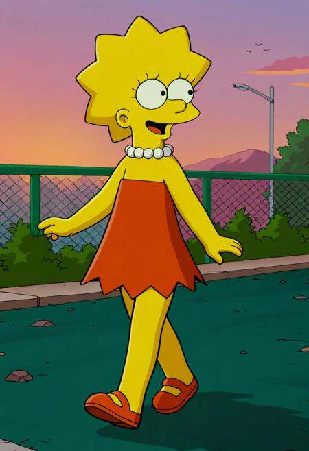 official art,  1girl,  lisa simpson on Tensor.Art