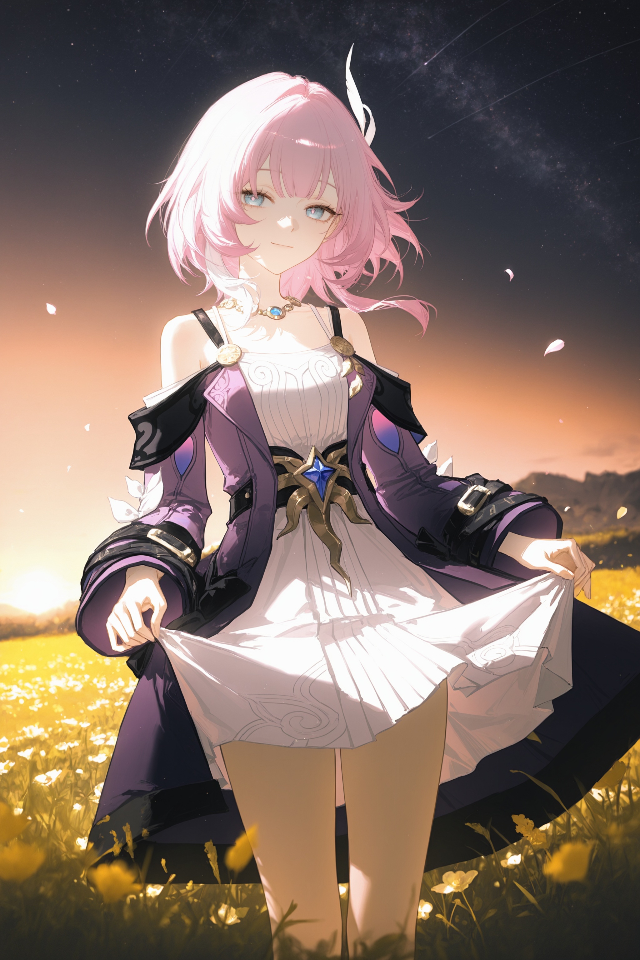 1girl,  cyrene \(honkai: star rail\),  blue eyes on Tensor.Art