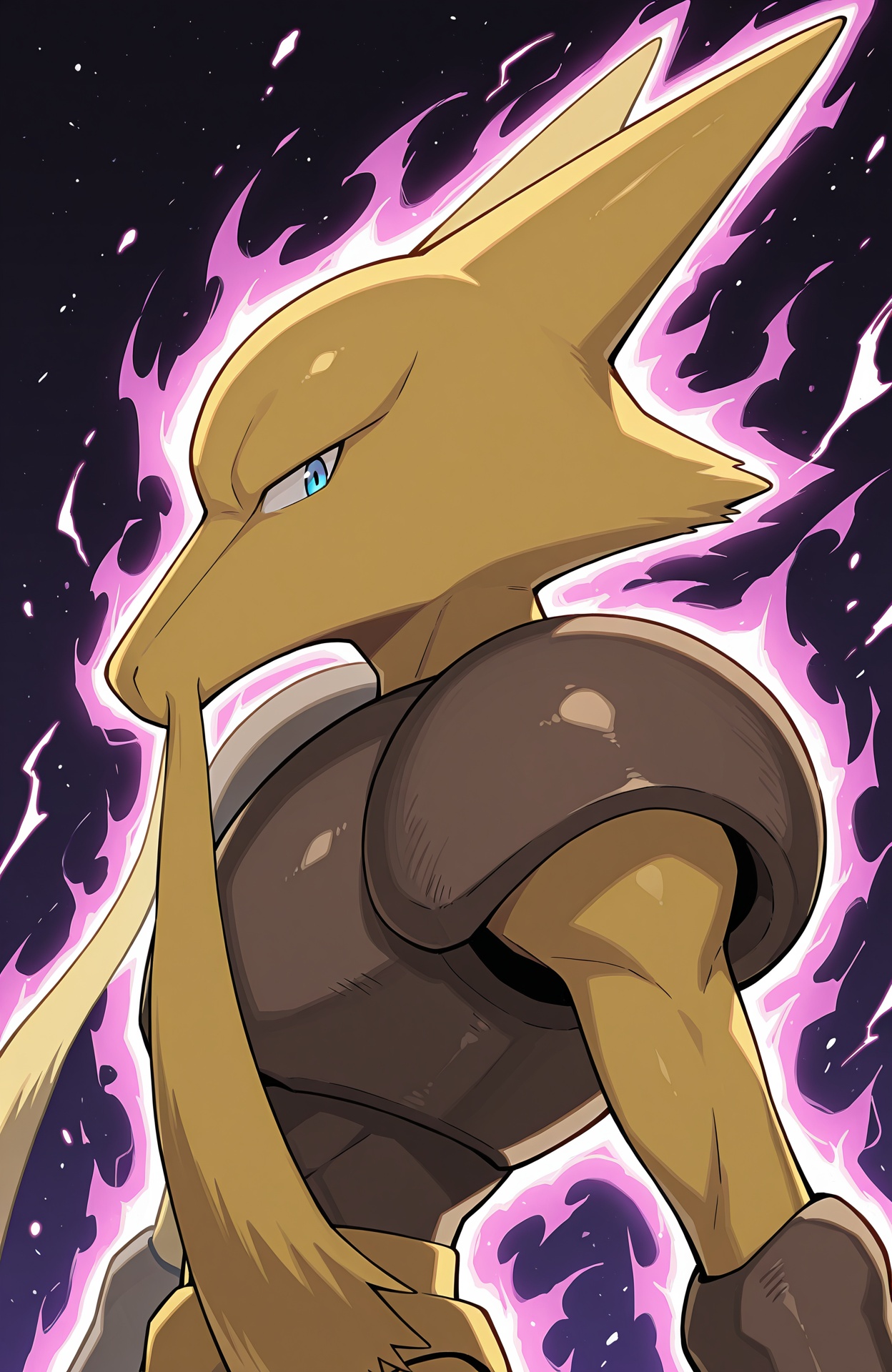 r50_alakazam,  from side,  facing viewer on Tensor.Art